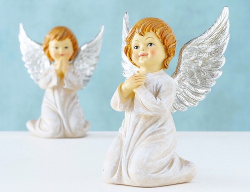 Фигурка "Ангелочек люсиль" со скрещенными ладошками, полистоун, 12 см, Boltze фото 2