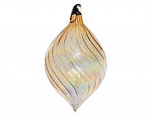 Ёлочное украшение "Перламутровая радуга", стекло, 12 см, SHISHI