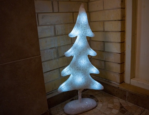 Светящаяся "Снежная ёлочка", 12 LED-огней, 60 см, батарейки, Peha Magic фото 4