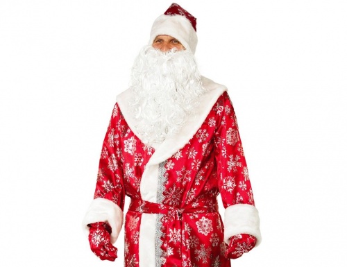 Карнавальный костюм Дед Мороз сатин, размер 54-56, Батик фото 2