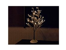 Мини деревце "Рождественское", 24 LED-огня, 50 см, батарейки, Kaemingk