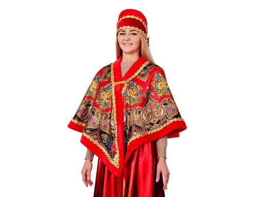 Карнавальный костюм для взрослых Народный красный, 48-50 размер, Батик фото 2