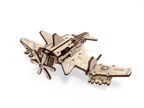 Деревянный конструктор 3D Lemmo Cамолет &quot;Стакс-2Н&quot; фото 6