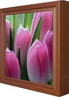 Настенная ключница "Pink tulips"