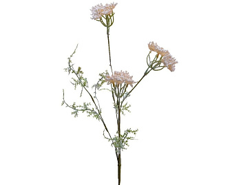 Элитные искусственные цветы ЗОНТИКИ, пластик, белые, 68 см, Kaemingk