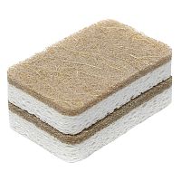 Набор губок для посуды из целлюлозы и кокосового волокна eco sponge, 6 шт.