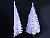 Пристенная искусственная елка Снежана Белая 180 см, ПВХ, Ели PENERI