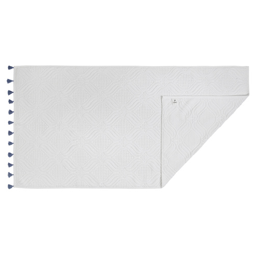 Полотенце банное белое, с кисточками из коллекции essential, 70х140 см фото 3