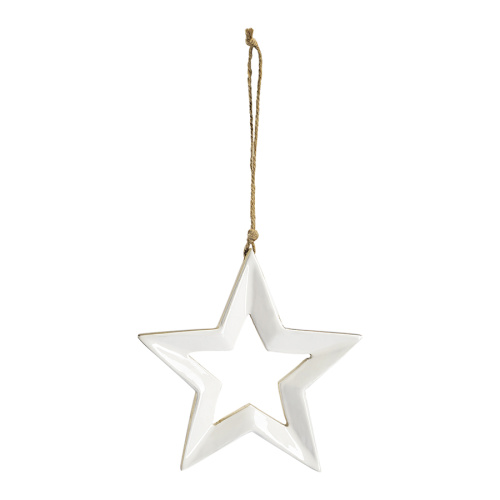 Набор елочных украшений milky stars из коллекции new year essential, 3 шт. фото 7