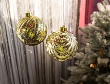Светящийся шар "Переливчатая роскошь", 5 тёплых белых LED-огней, 12 см, таймер, батарейки, разные модели, Kaemingk