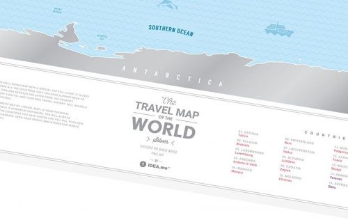 Карта travel map silver world фото 15