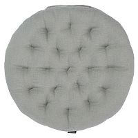 Подушка на стул круглая из стираного льна из коллекции essential, 40х40x4 см