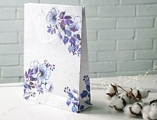 Подарочный пакет РИСУНОК С КИТАЙСКОГО ФАРФОРА - САКУРА, бумага, 35х25 см, Koopman International