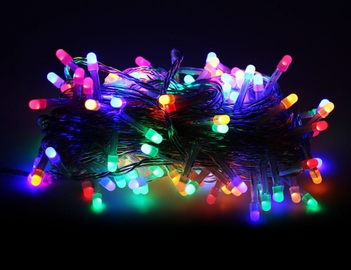Электрогирлянда "Нить двухцветная", 120 разноцветных/холодных белых LED-огней, 12+1.5 м, контроллер, прозрачный провод PVC, SNOWHOUSE фото 6