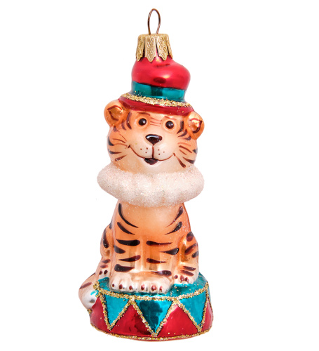 НФ-938 Фигурка «Тигренок в цирке» ёлочное украшение