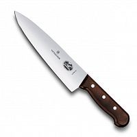 Нож Victorinox разделочный, лезвие 20 см, прямое, рукоять из палисандрового дерева, (подар. упак.)