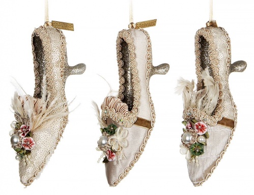 Елочное украшение "Волшебная туфелька", 18 см, разные модели, Katherine’s Collection фото 2