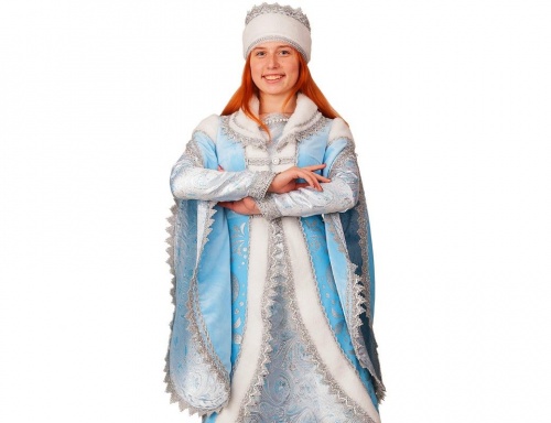 Карнавальный костюм Снегурочка Царская, Батик фото 2