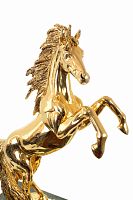 Скульптура большая "Конь" с покрытием золотом
