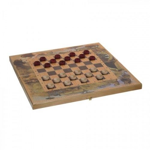 Игра настольная 3 в 1 "Сафари" (шахматы, шашки, нарды) L50 W25 H5 см 712965 фото 2