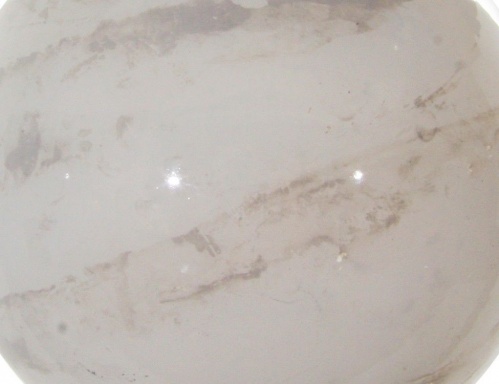 Набор винтажных ёлочных шаров "Снежный мрамор", стекло, белый, (6 шт.), SHISHI фото 2