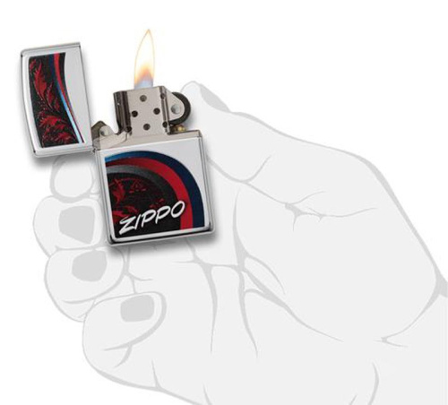 Зажигалка ZIPPO Classic с покрытием High Polish Chrome, латунь/сталь, серебристая, 36x12x56 мм, 29415 фото 3