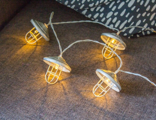 Ретро-гирлянда на батарейках REAL LOFT, 8 теплых белых LED ламп, 1.05+0.3 м, прозрачный ПВХ, IP20, Kaemingk фото 2