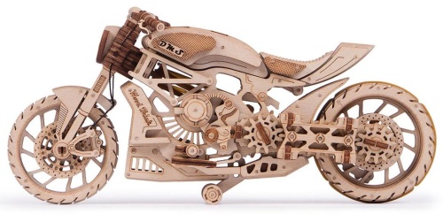 Механическая сборная модель Wood Trick Мотоцикл DMS фото 10