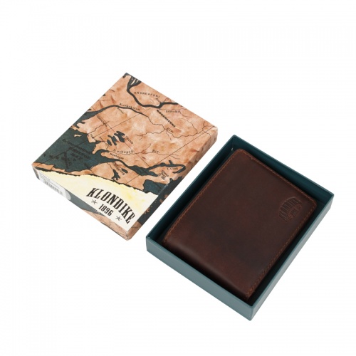 Бумажник Klondike Digger Angus, темно-коричневый, 12х9x2,5 см фото 4