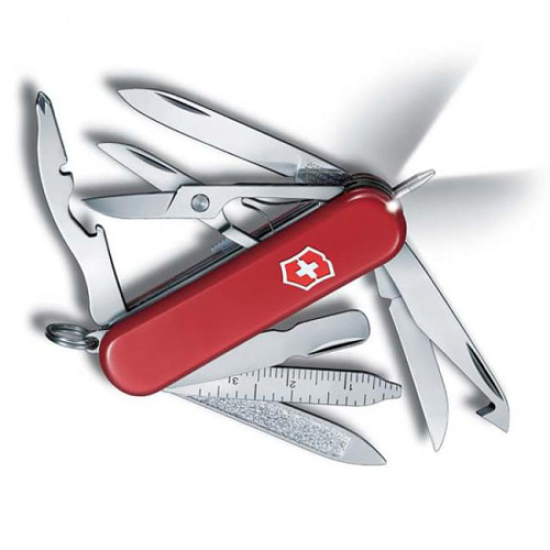 Нож-брелок Victorinox Classic Midnight MiniChamp, 58 мм, 17 функций,, 0.6223.T2