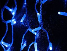 Занавес световой PLAY LIGHT "Дождь", 925 LED ламп, 2x3 м, каучуковый белый провод, коннектор, уличный, Экорост