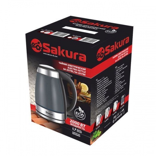 Чайник электр  SA-2017R (1.7)  керам, Sakura, SAKURA фото 2