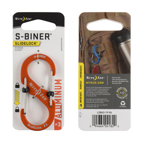 Карабин металлический NiteIze S-Biner Carabiner, алюминевый,размер 3 SBA3 фото 2