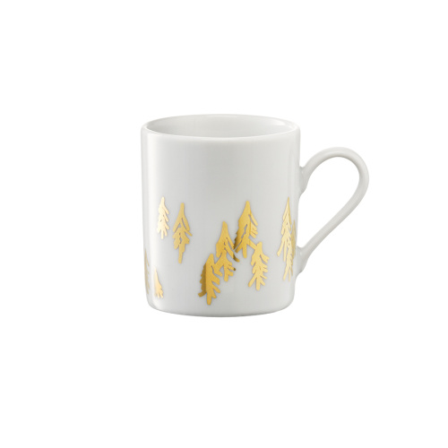 Набор из 2 чашек для кофе с блюдцами Fir Metallic 0,1 л фото 5