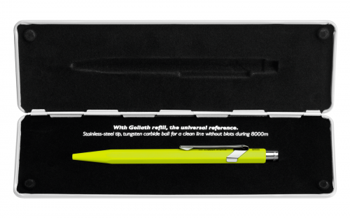 Carandache Office 849 Pop Line - Yellow, шариковая ручка, M фото 4