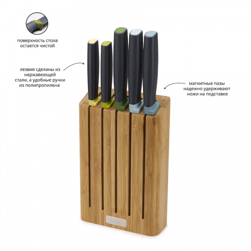 Набор ножей Elevate™ Knives Bamboo в подставке из бамбука фото 9