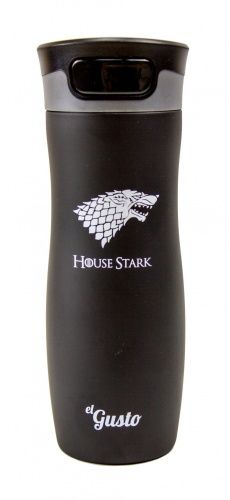 Термокружка El Gusto Corsa House Stark" (0,47 литра), черная матовая"