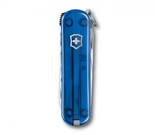 Нож Victorinox Classic Nail Clip 580, 65 мм, 8 функций, полупрозрачный синий фото 2