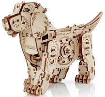 Конструктор деревянный 3D EWA Механическая собака Puppy