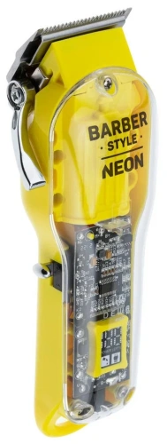 Машинка для стрижки Dewal Barber Style, аккум/сетевая, 6 насадок, желтая
