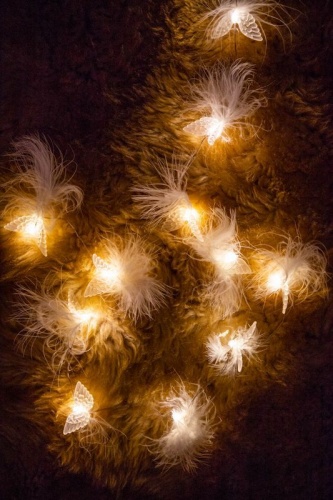 Электрогирлянда "Ангельские крылышки", 2 м, 20 LED-огней, батарейки, Kaemingk фото 5