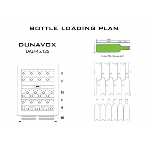 Винный шкаф Dunavox DAU-45.125