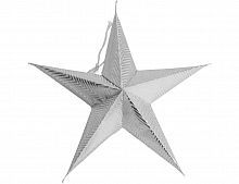 Набор бумажных звёзд "Цветовой нюанс", серебристые, 18 см (упаковка 5 шт.),, Koopman International