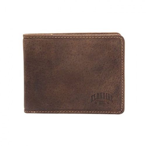 Бумажник Klondike Peter, коричневый, 12x9,5 см