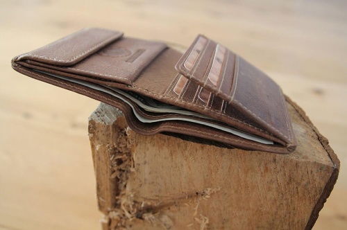 Бумажник Klondike Jamie, коричневый, 9x10,5 см фото 2