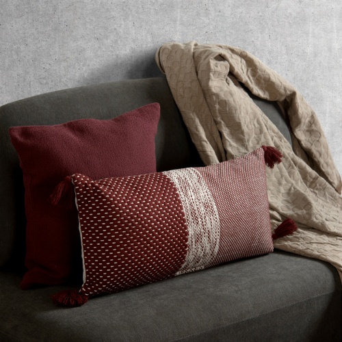 Подушка декоративная из хлопка фактурного плетения из коллекции essential, 45х45 см Tkano фото 11