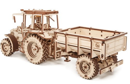 Сборная модель деревянная 3D EWA Прицеп к трактору Беларус 82/2022 фото 6