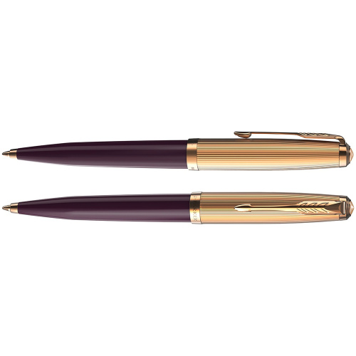 Parker 51 Premium - Plum GT, шариковая ручка, M фото 2