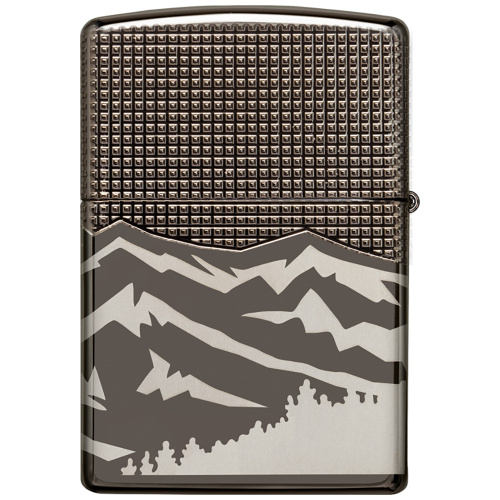 Зажигалка Zippo Armor с покрытием High Polish Black Ice, чёрная, 38x13x57 мм фото 8