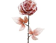 Декоративная Роза ТЕО, полиэстер, пудровый розовый, 60 см, Kaemingk